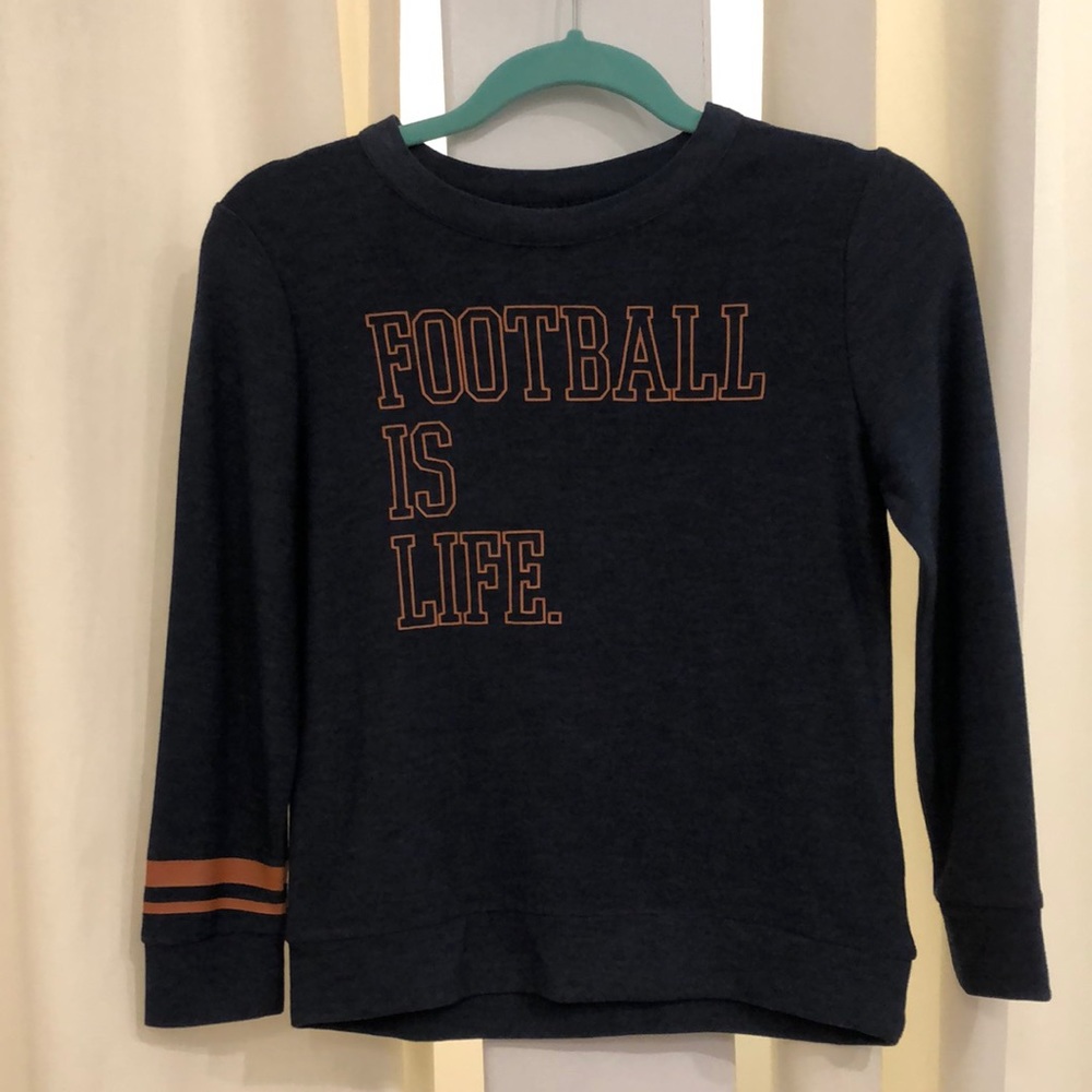 boys football is life sweatshirt